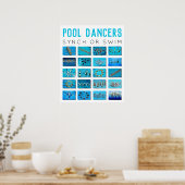 Kreatives Schwimmen Poster (Küche)