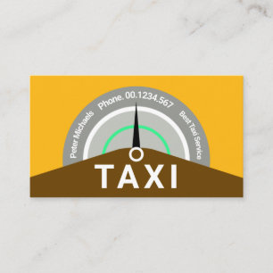 Kreatives Taxi-Speedometer Visitenkarte