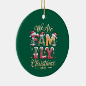 Kreatives und lustiges Familienweihnachten Keramik Ornament (Rechts)