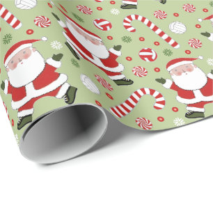 Kreatives Volleyball-Feiertagsgeschenk Geschenkpapier