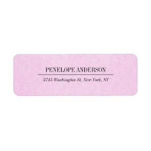 Kreatives weibliches hellrosa einfaches elegantes