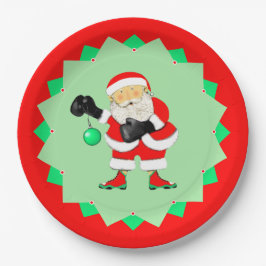 Kreatives Weihnachtsfest Boxing Pappteller