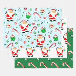 Kreatives Weihnachtsfischen Geschenkpapier Set