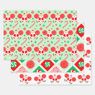 Kreatives Weihnachtsgeschenk für Cheerleader Geschenkpapier Set