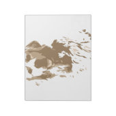 Kreatives zeichnend Goldenes Retriever Notizblock (Rotiert)