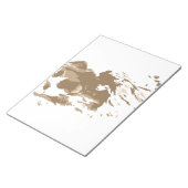 Kreatives zeichnend Goldenes Retriever Notizblock (angewinkelt)