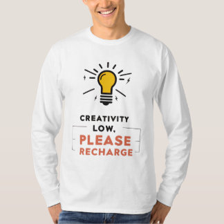 Kreativität für Lichtblitzdesign T-Shirt