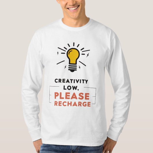 Kreativität für Lichtblitzdesign T-Shirt (Vorderseite)