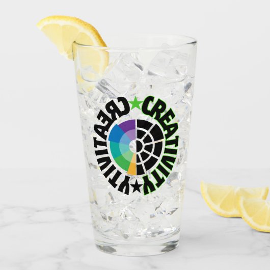 Kreativität Glas (Vorderseite Ice)