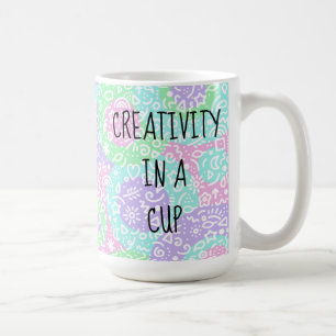 Kreativität in einem Cup Doodles Kaffeemaschine Ta Kaffeetasse