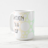 Kreativität in einer Cup-Rainbow-Tasse Kaffeetasse (Vorderseite Links)