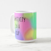 Kreativität in einer Cups-Tasse Kaffeetasse (Vorderseite Links)