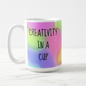 Kreativität in einer Cups-Tasse Kaffeetasse (Links)