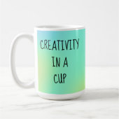 Kreativität in einer Pokalkaffee-Tasse Kaffeetasse (Links)