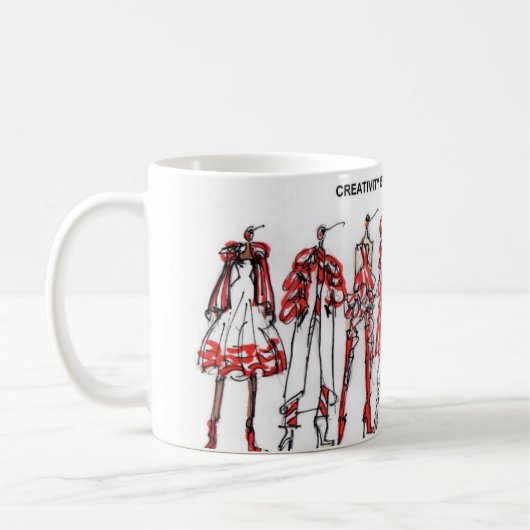 Kreativität ist endlose Tasse (Links)