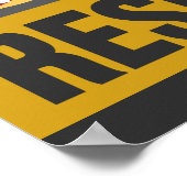 Kreativität ist mein Widerstand - Retrostil Druck Poster (Ecke)