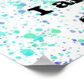 Kreativität ist Messy. Paint Spritzer Poster (Ecke)