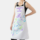 Kreativität ist Messy. Wirbel Design Funny Apron Schürze (InSitu)