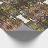 Kreativität macht alles glänzend geschenkpapier (Ecke)