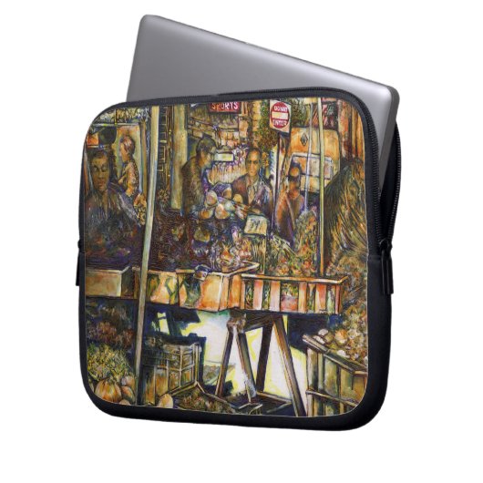 Kreativität macht alles glänzend laptopschutzhülle (Vorderseite Links)