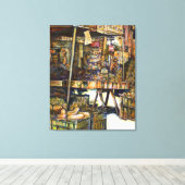 Kreativität macht alles glänzend leinwanddruck (Insitu (Holzboden))