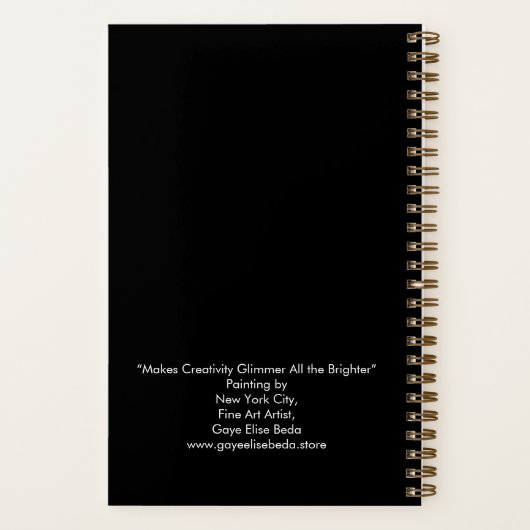 Kreativität macht alles glänzend notizblock (Rückseite)