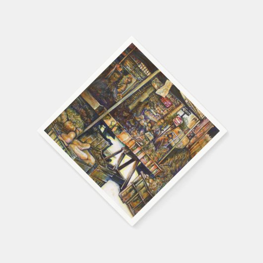 Kreativität macht alles glänzend serviette (Ecke)