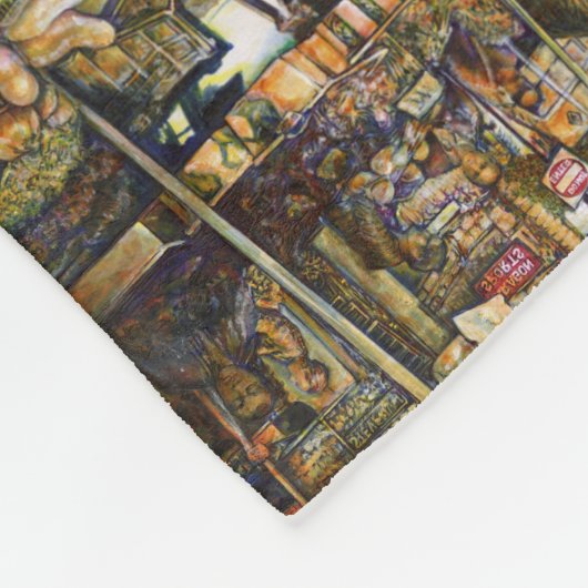 Kreativität macht alles heller fleecedecke (Ecke)