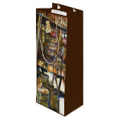 Kreativität macht alles heller geschenktüte für weinflaschen (Rückseite Schrägansicht)