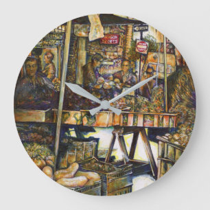 Kreativität macht alles heller große wanduhr