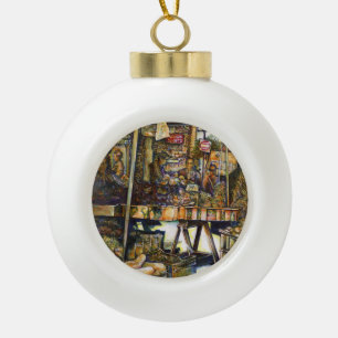 Kreativität macht alles heller keramik Kugel-Ornament