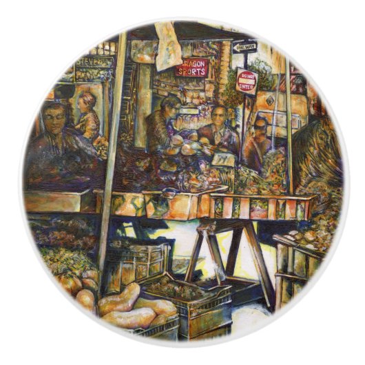 Kreativität macht alles heller keramikknauf (Vorderseite)