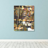 Kreativität macht alles heller leinwanddruck (Insitu (Holzboden))