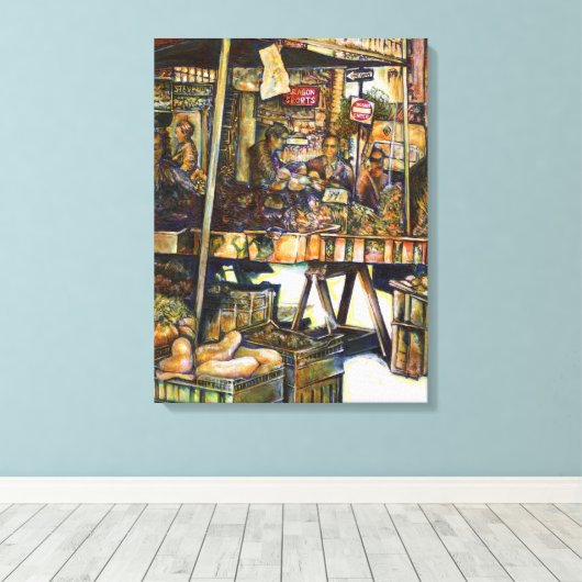 Kreativität macht alles heller leinwanddruck (Insitu (Holzboden))