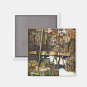 Kreativität macht alles heller magnet (Vorderseite/Rückseite)