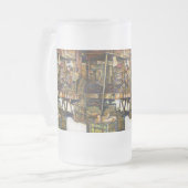 Kreativität macht alles heller mattglas bierglas (Vorderseite Links)