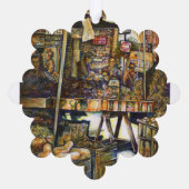 Kreativität macht alles heller ornament karte (Rückseite)