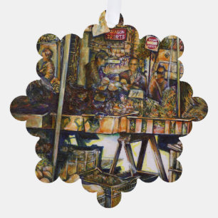 Kreativität macht alles heller ornament karte