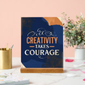 Kreativität macht Mut Acrylschild (Hochzeit)