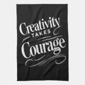 Kreativität macht Mut Geschirrtuch (Vertikal)