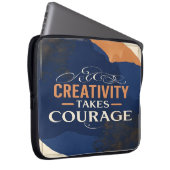 Kreativität macht Mut Laptopschutzhülle (Vorne Rechts)