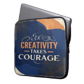 Kreativität macht Mut Laptopschutzhülle (Vorderseite Links)