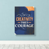 Kreativität macht Mut Leinwanddruck (Insitu (Holzboden))