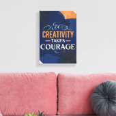 Kreativität macht Mut Leinwanddruck (Insitu (Wohnzimmer))