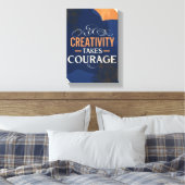 Kreativität macht Mut Leinwanddruck (Insitu (Schlafzimmer))