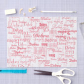 Kreativität mit personalisiertem Namen Seidenpapier (Handwerk)