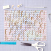 Kreativität mit Zickzack und personalisiertem Name Seidenpapier (Handwerk)