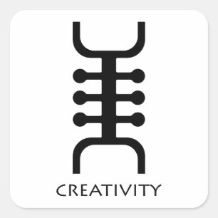 Kreativität ( Osidan ) Adinkra Symbol Sticker