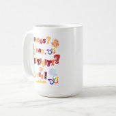 Kreativität über Chaos Kaffeetasse (Vorderseite Links)