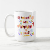 Kreativität über Chaos Kaffeetasse (Links)